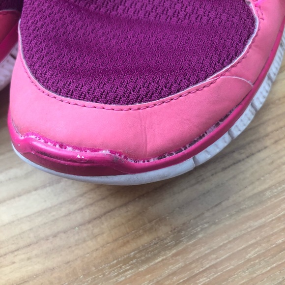 Women's Nike Free 5.0+ Raspberry Running Shoes 7.5 - Picture 7 of 13